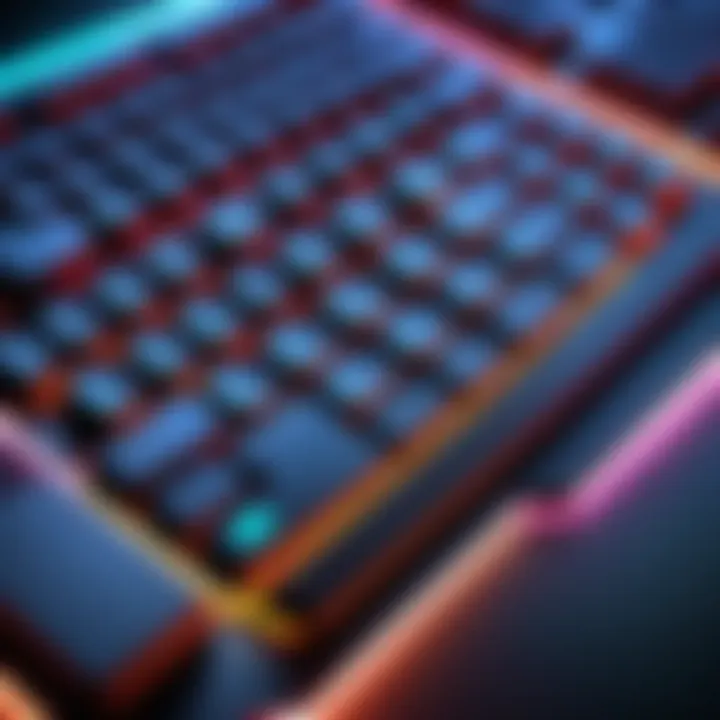 Sleek Gaming Keyboard with RGB Lighting