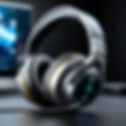 Premium gaming headset showcasing advanced audio technology