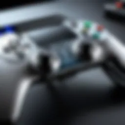 An advanced gaming controller designed for FPS gameplay