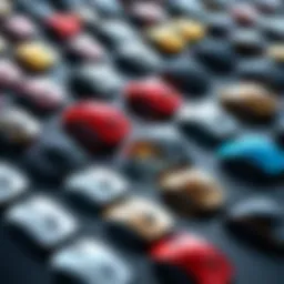 A diverse collection of computer mice showcasing different designs and features.