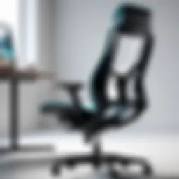 A sophisticated ergonomic chair design showcasing adjustable features.