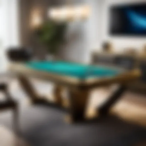 Elegant gaming table in a luxurious setting