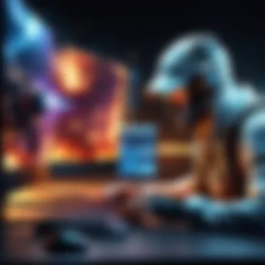 Impact of DDoS on Gaming Performance A gamer experiencing lag due to a DDoS attack