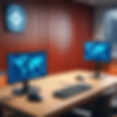Legal Consequences of DDoS Attacks A courtroom representing legal implications of DDoS attacks