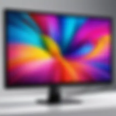 High-resolution monitor showcasing vibrant colors and clarity.