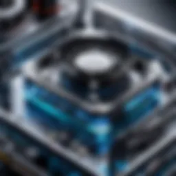 Detailed diagram of water cooling loop components