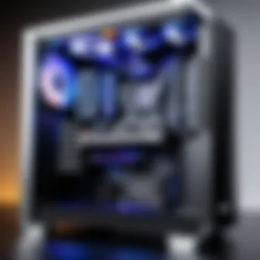 Optimized Gaming PC Components Interior view of a gaming PC build featuring optimal components for high refresh rates
