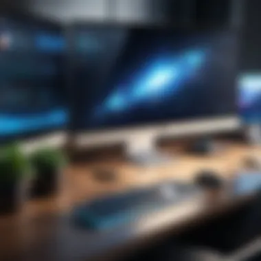 Dynamic desktop environment showcasing Wallpaper Engine features