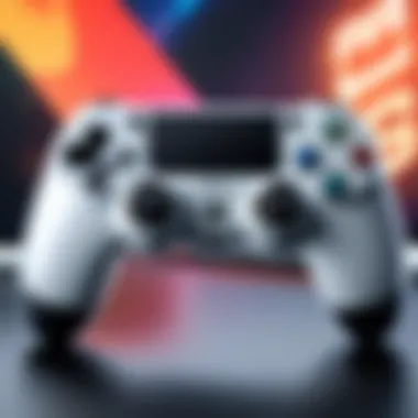 Gaming controller with promotional banner