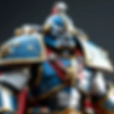 Artistic close-up of a budget-friendly Warhammer figure