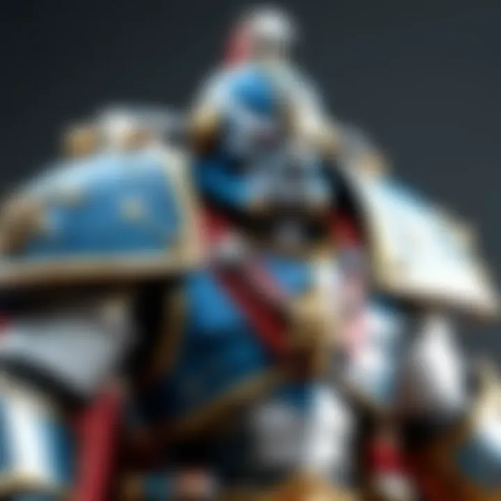 Artistic close-up of a budget-friendly Warhammer figure