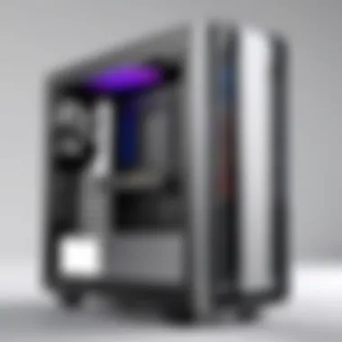 Sleek and stylish gaming PC case design