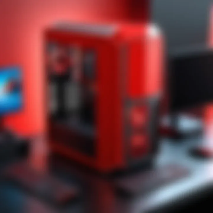 User-friendly customization features of red prebuilt PCs