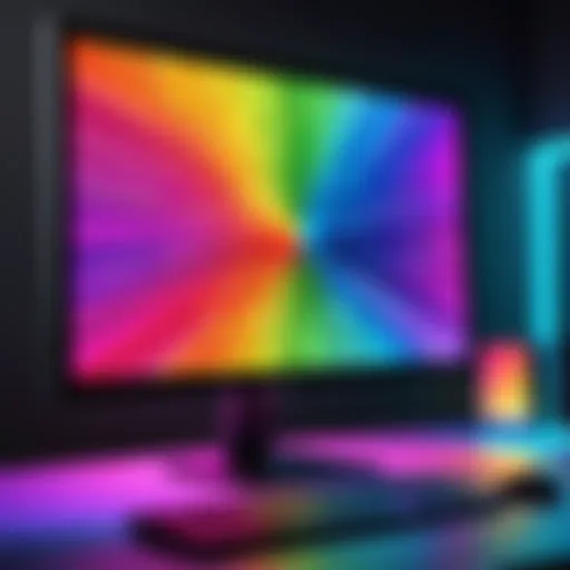 Vivid Color Spectrum Display