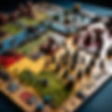 Strategic game board depicting Warhammer Battle Sector gameplay