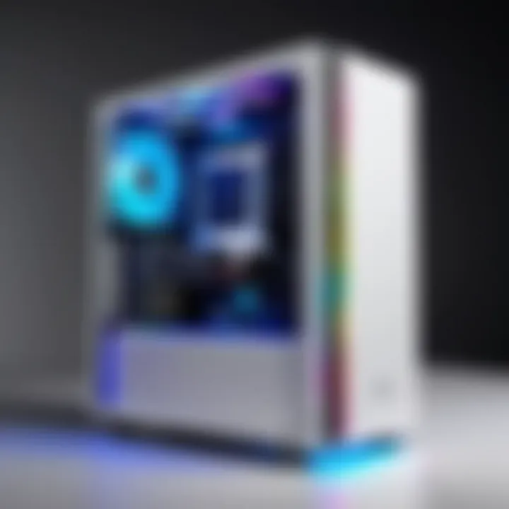 Elegant White RGB PC Case Illuminated