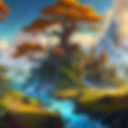 A mystical landscape showcasing the vibrant world of Azeroth