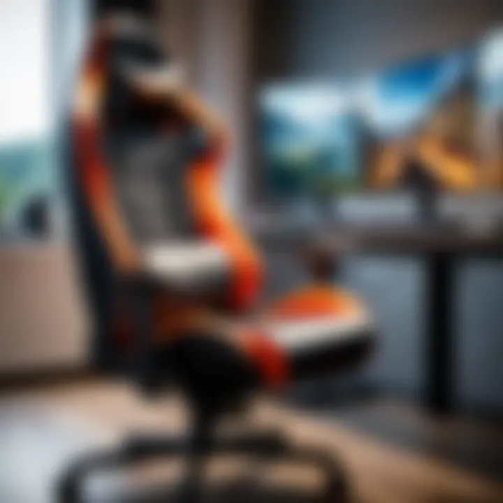 User enjoying gaming while seated in an XXL gaming chair